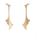 گوشواره طلا میخی مدل سپیدواره